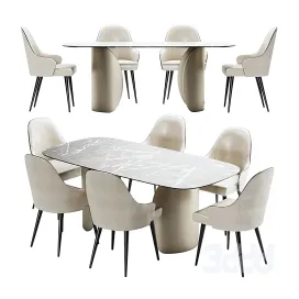 Ludwig chair table petalo by reflex